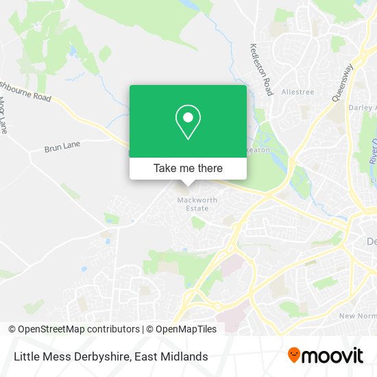 Little Mess Derbyshire map