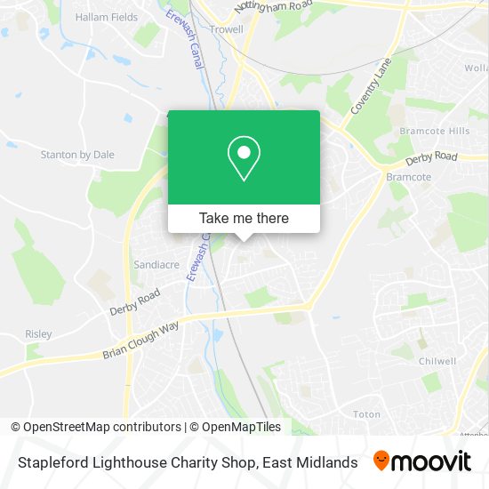 Stapleford Lighthouse Charity Shop map