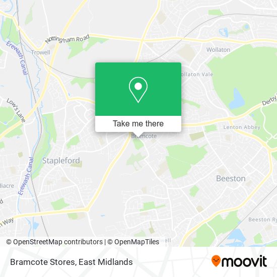 Bramcote Stores map