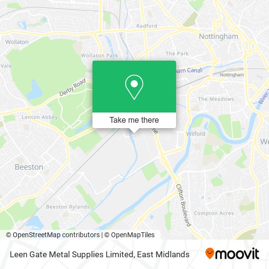Leen Gate Metal Supplies Limited map