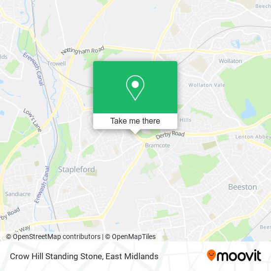 Crow Hill Standing Stone map