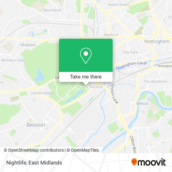 Nightlife map