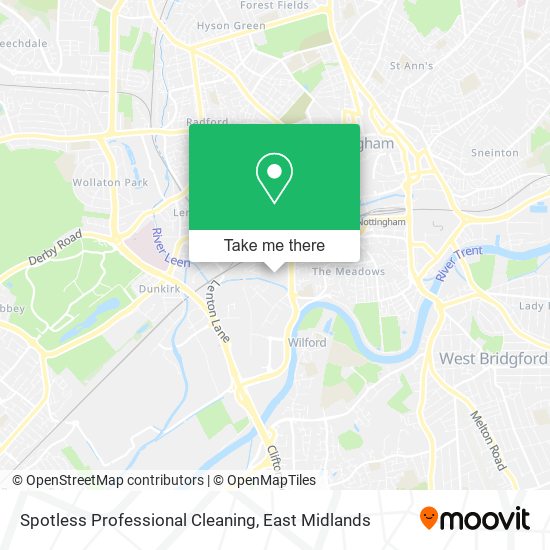 Spotless Professional Cleaning map