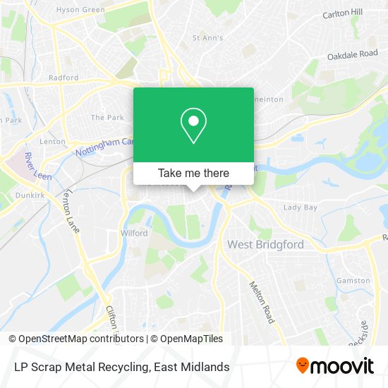 LP Scrap Metal Recycling map