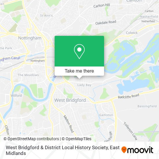 West Bridgford & District Local History Society map