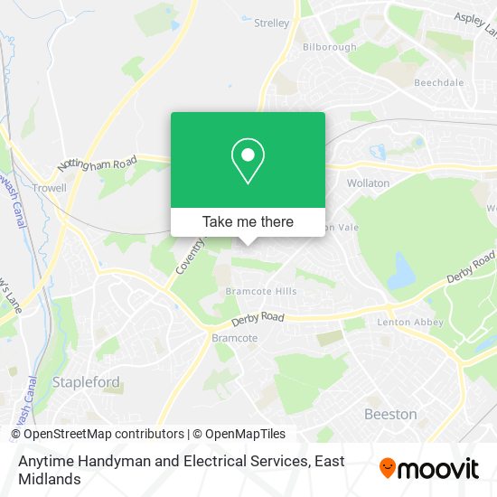 Anytime Handyman and Electrical Services map