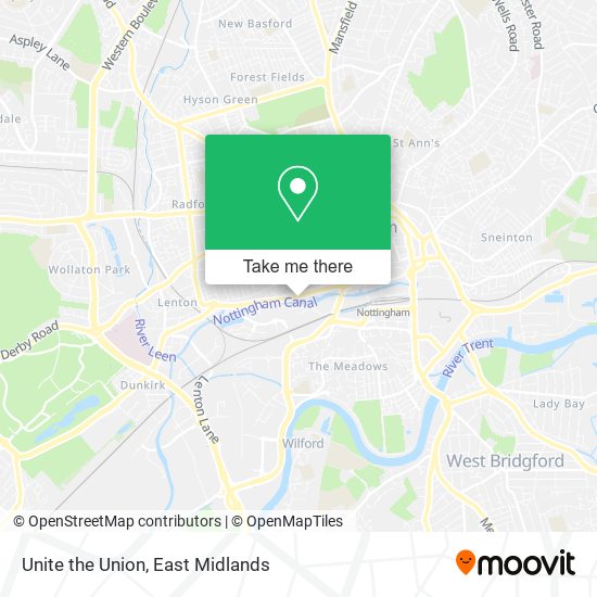 Unite the Union map