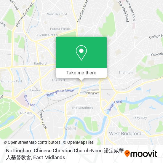 Nottingham Chinese Christian Church-Nccc 諾定咸華人基督教會 map