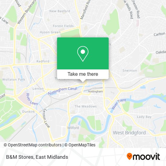 B&M Stores map