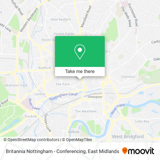 Britannia Nottingham - Conferencing map