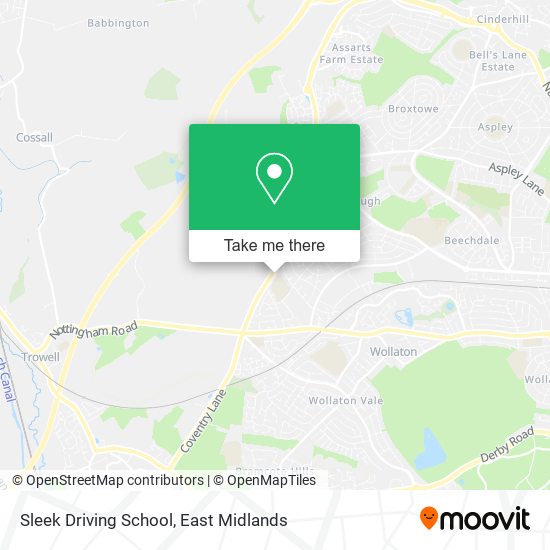 Sleek Driving School map