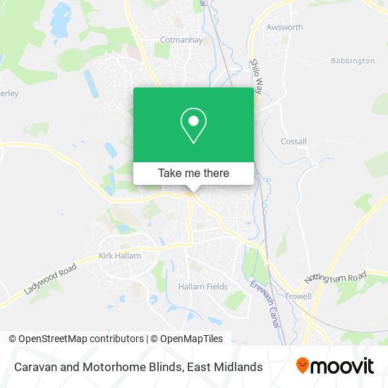 Caravan and Motorhome Blinds map