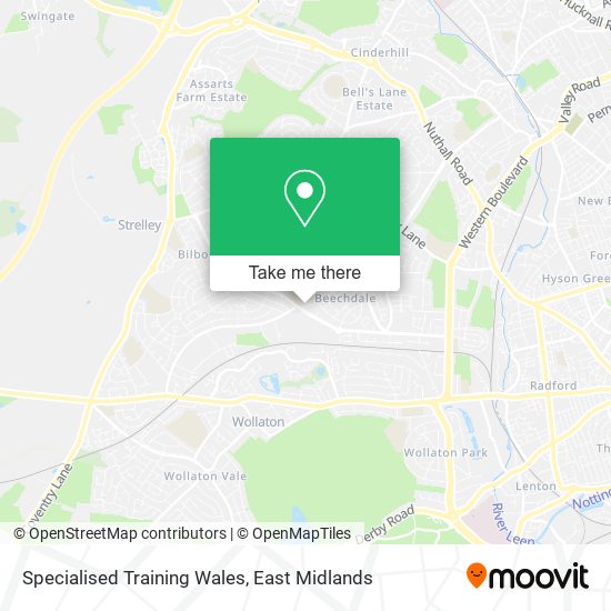 Specialised Training Wales map