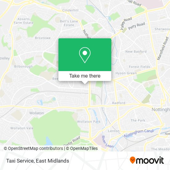 Taxi Service map