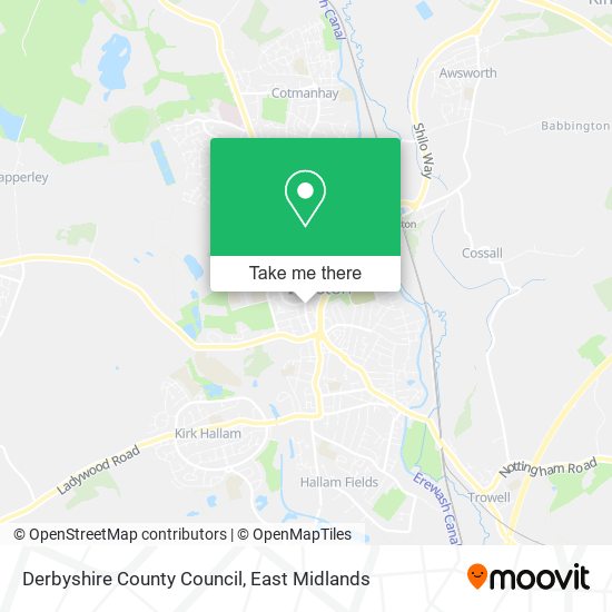 Derbyshire County Council map