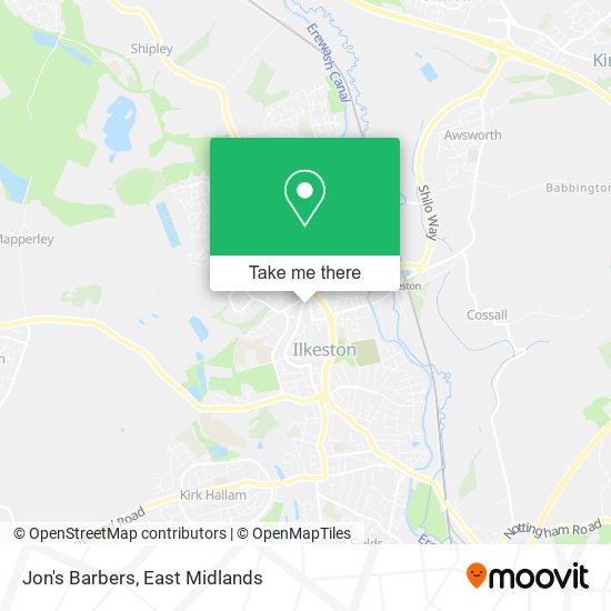 Jon's Barbers map