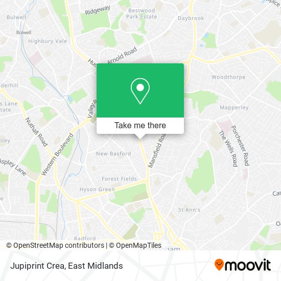 Jupiprint Crea map