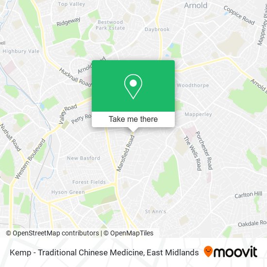 Kemp - Traditional Chinese Medicine map