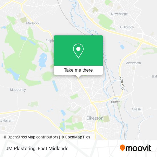 JM Plastering map
