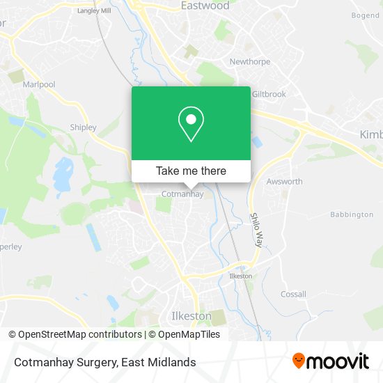 Cotmanhay Surgery map