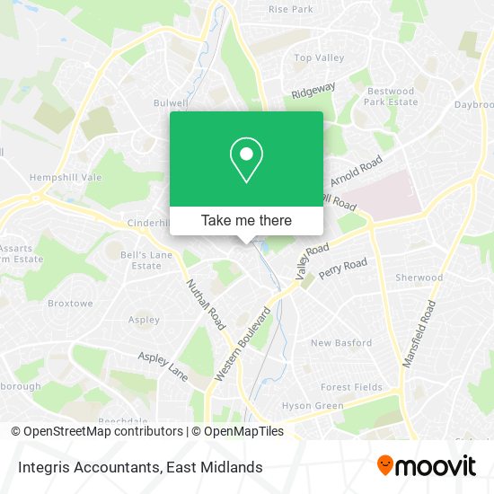 Integris Accountants map
