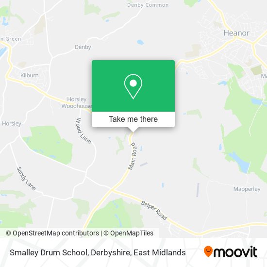 Smalley Drum School, Derbyshire map