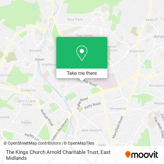 The Kings Church Arnold Charitable Trust map