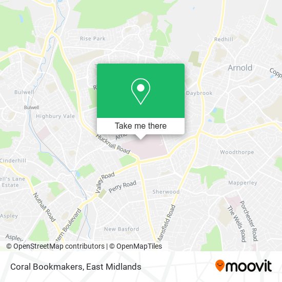 Coral Bookmakers map