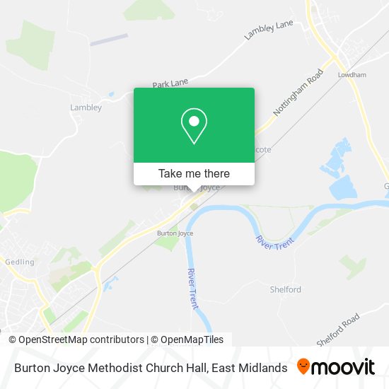 Burton Joyce Methodist Church Hall map