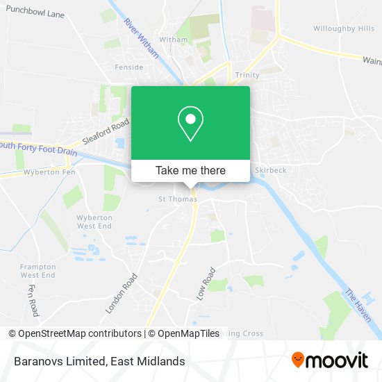 Baranovs Limited map