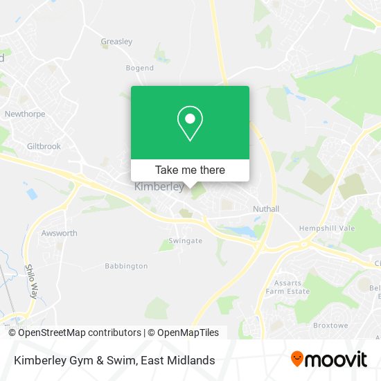 Kimberley Gym & Swim map