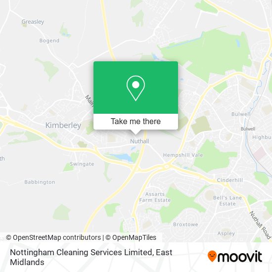 Nottingham Cleaning Services Limited map