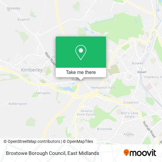 Broxtowe Borough Council map