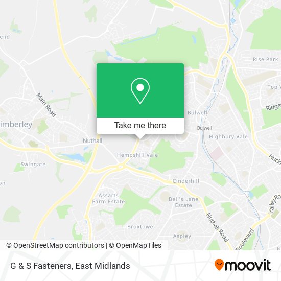 G & S Fasteners map