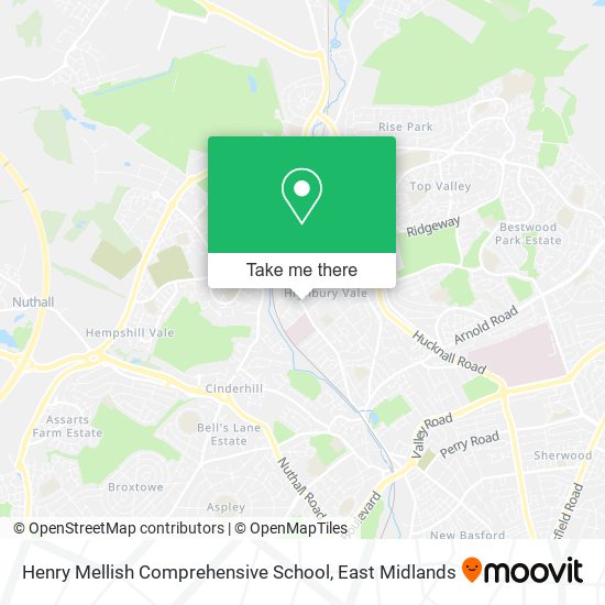 Henry Mellish Comprehensive School map