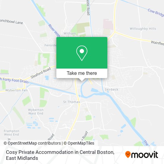 Cosy Private Accommodation in Central Boston map
