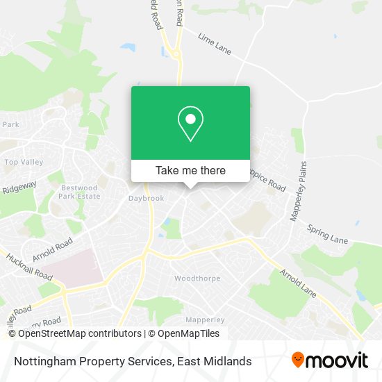 Nottingham Property Services map