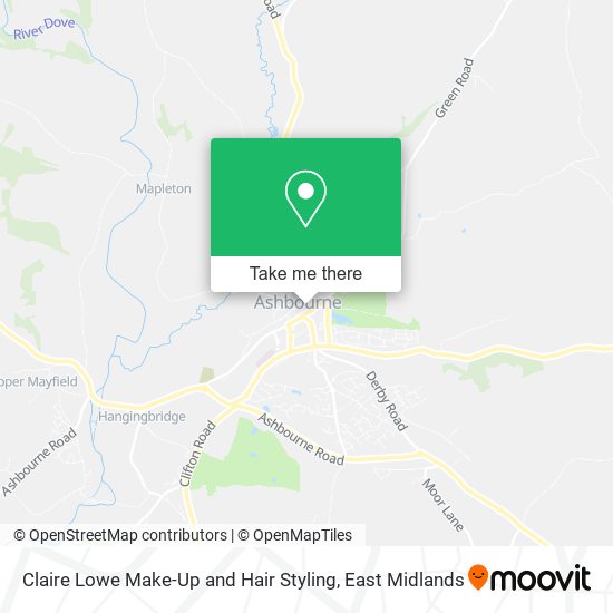 Claire Lowe Make-Up and Hair Styling map