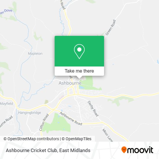 Ashbourne Cricket Club map