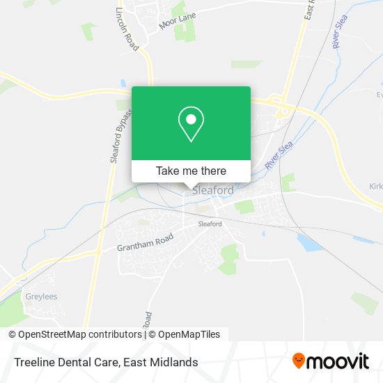 Treeline Dental Care map