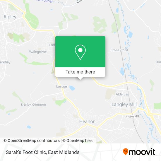 Sarah's Foot Clinic map