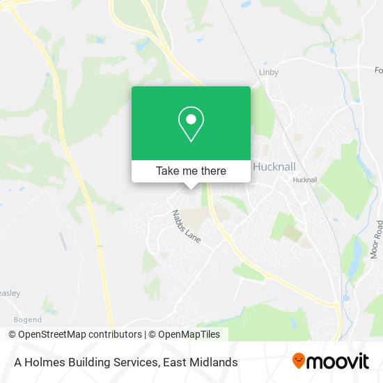 A Holmes Building Services map