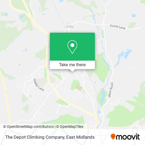 The Depot Climbing Company map