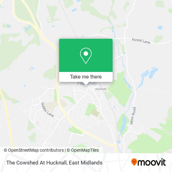 The Cowshed At Hucknall map