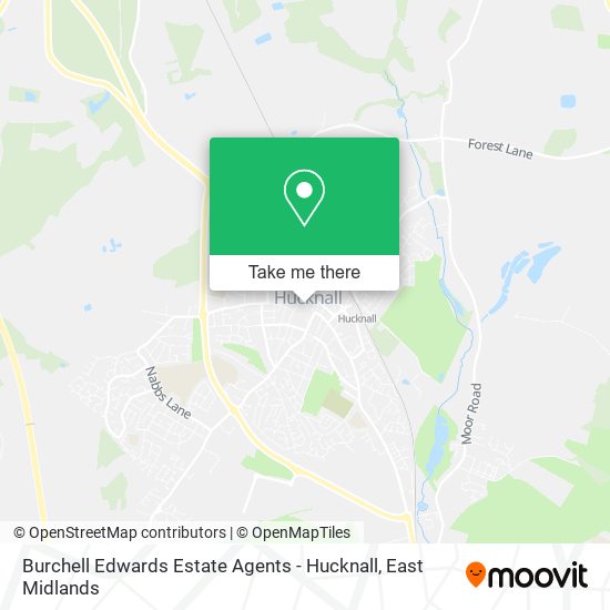 Burchell Edwards Estate Agents - Hucknall map
