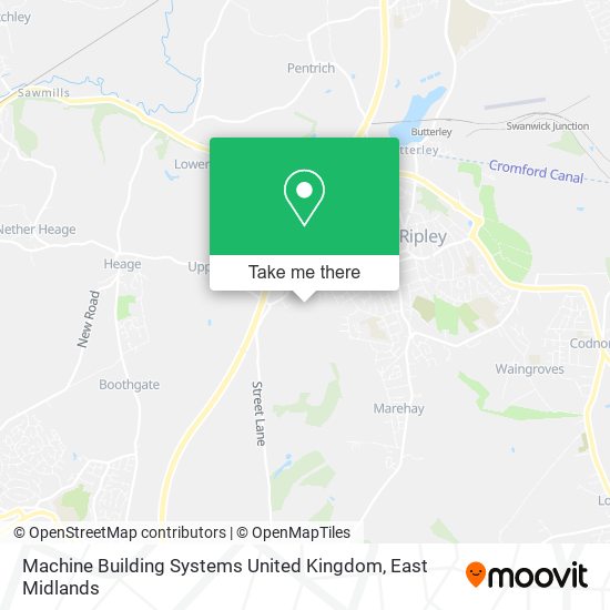 Machine Building Systems United Kingdom map