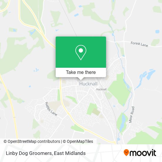 Linby Dog Groomers map