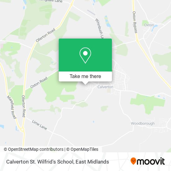 Calverton St. Wilfrid's School map