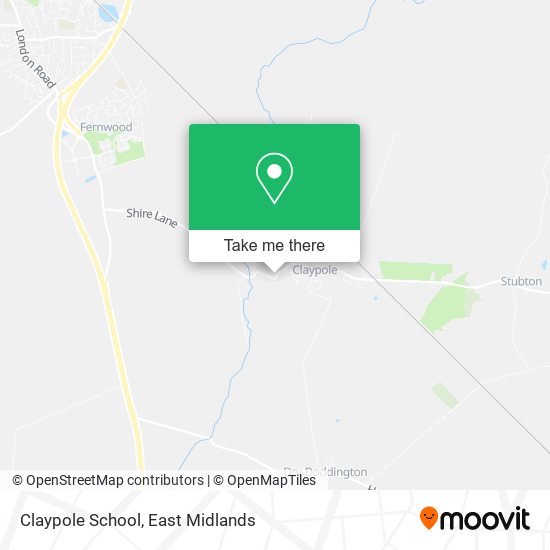 Claypole School map