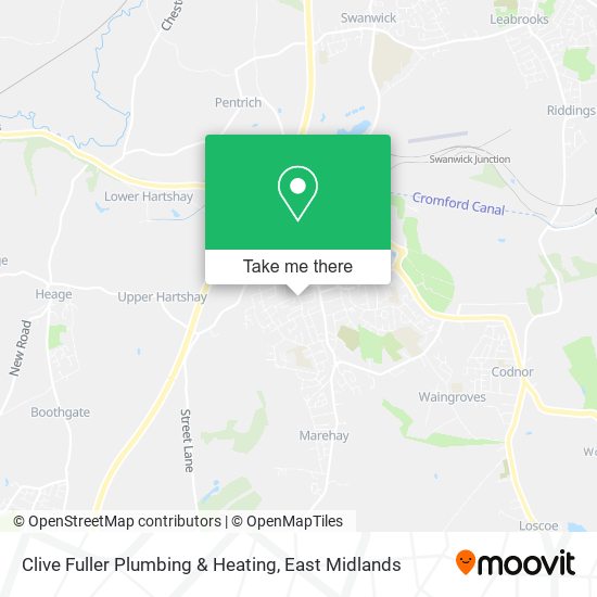 Clive Fuller Plumbing & Heating map
